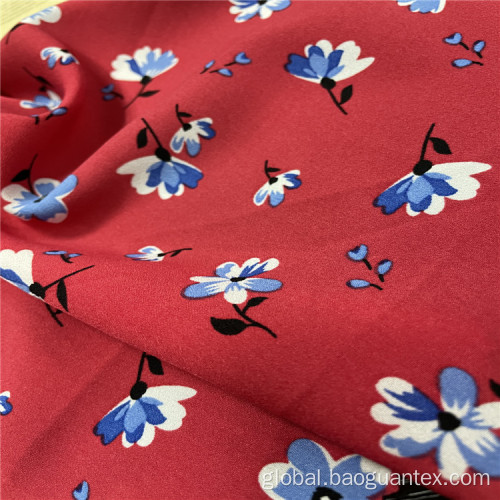 Soft Touch 100% Polyester Flower Printed Woven Cloth